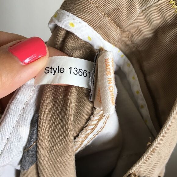 5/$15 - Jcrew chino ankle pants favorite fit Tan W - Picture 8 of 8